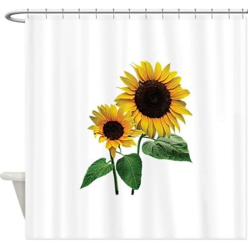 Sunflower Mommys Love Shower Curtain Mat Decorative Waterproof Polyester Fabric Bathroom Curtain Set Home Bath Decor