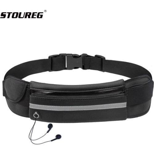 Waterproof Running Waist Bag For Phone Elastic Jogging Sport Waist Pack Belt Bag Women Men Running Accessories 4 Colors