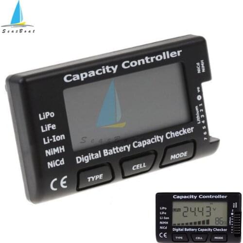 RC CellMeter-7 Digital Battery Capacity Checker LiPo LiFe Li-ion Nicd NiMH Battery Voltage Tester Checking Tool