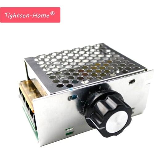 4000W Voltage Regulator 220V AC SCR Dimmer Electric Motor Speed Controller Electronic Volt Regulator Dimmer Thermostat Regulator