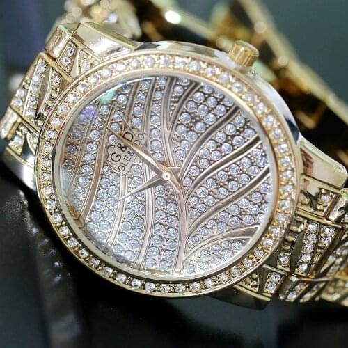 Luxury Women Watches Fashion Woman Rhinestone Watch Crystal Ceramic Watches Female Quartz Wristwatches Lady Dress Watch