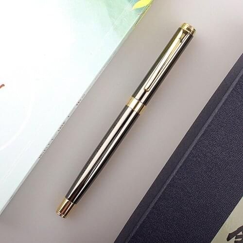 Pure Metal 0.38mm Extra Fine Fountain Pen Fine Gift PenSstudent School Office Writing Pen Business Signature Pen