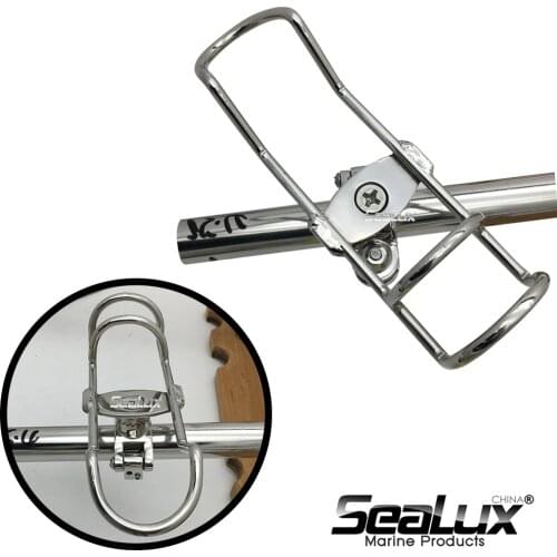 Sealux Rod holder Fishing rod rack with adjustable clamp SS304 one clamp fits all for Fishing Boat Yacht Marine accessory