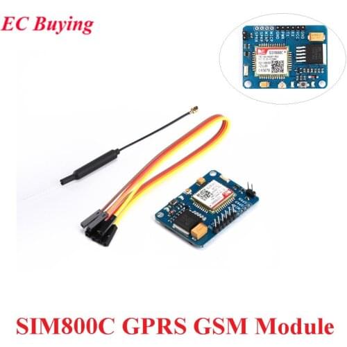 SIM800C GPRS GSM Module SIM Wireless Module TTL Development Board Replace SIM900A With 2.4G IPX Antenna BLE Function