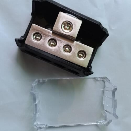 New Car Audio Power Amplifier Modified Insurance One Point Four / One Output Four Grounding Box Junction Box Hub Splitter 1PCS