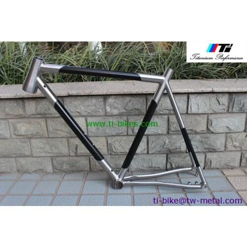 Titanium CYC bike frame, Carbon titanium mixed bike frame, XACD titanium bicycle frame with carbon, 142x12 dropouts, tapered