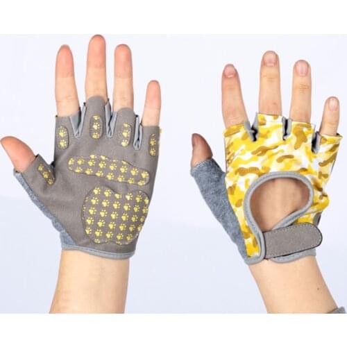 Bike Cycling Anti Slip Shock Absorbing Padded Breathable Fingerless Sports Gloves Sweat-Resistant Thickened Mountain Bike Gloves