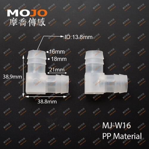 2020 Free shipping!!MJ-W16 100pcs/lots Elbow type size for 16mm min out diameter pipe connector