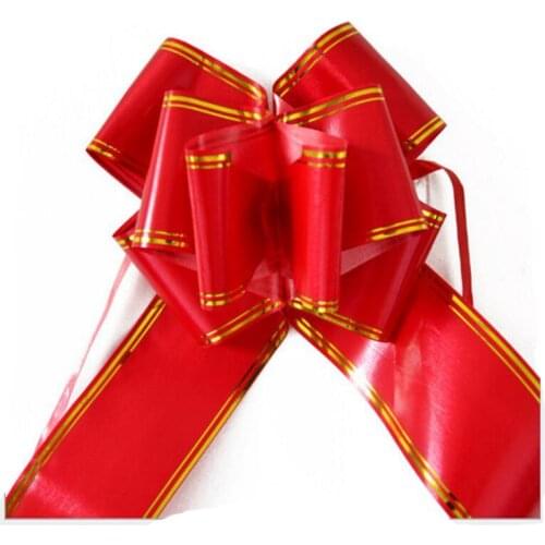 25PCS 7*130cm Large Pull Bows Flower Ribbon for Wrapping Gift Wedding Car Christmas Birthday Party Decoration