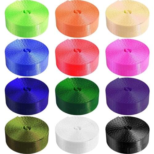 3.6M * 4.8CM Racing Car Seat Safety Belt Ribbon Harness Webbing Straps Backpack Belt DIY Garment Polyester