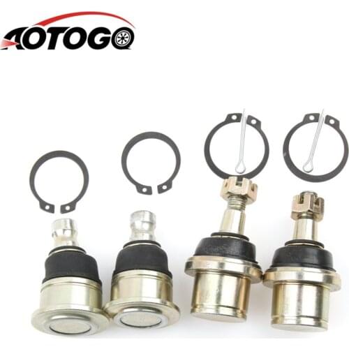 4 Sets For ATV HISUN 500CC 700CC HS500 HS700 ATV QUAD Up and Lower Rocker Tie Rod End Ball Joint with Scew nuts pin and Circle