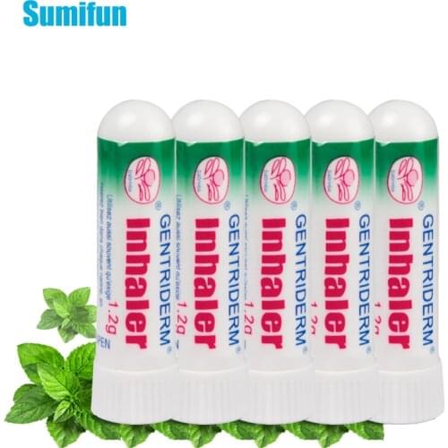 5Pcs Rhinitis Nasal Inhaler Mint Cream Nasal Essential Oils 100% Original Rhinitis Refresh Nose Cold Cool Ointment D3392