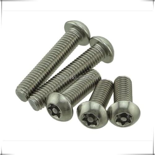 M6 Stainless Steel 304 Six-lobe Pan Head Anti-theft Security Screw 50pcs/lot
