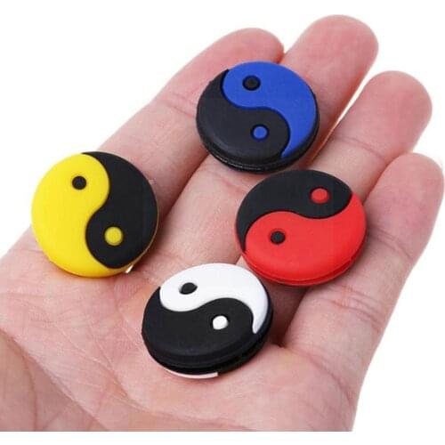 6pcs Tennis Racket Dampers Rubber Racquet Dampener Racquet Vibration Tennis Reduce Absorber Shock Overgrip Tool To Tennis X7L0