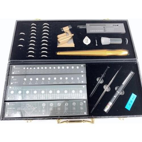 4C Diamond selector tester standard Carat weight Color Clarity Cut Scale CZ Master Stone round shape laser cubic zirconia stone