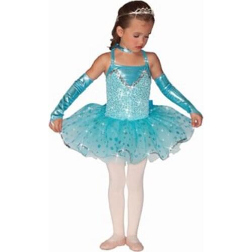 Girls' Ballet Tutu Dress Kids Ballet Dancing Costumes Students Stage Costumes Blue Ballet Tutu Dresses Ballet Dance Tutu D-0471
