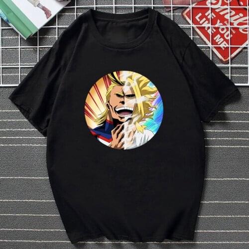 My Hero Academia Cute Anime Unisex T Shirt Cartoon All Might Tee Asian Size Summer Manga Clothes Fashion Casual T Shirts
