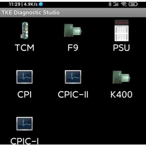 TCM CPI Elevator Mobile APP Tool K400 Door Machine Inverter Operator Bluetooth Debug Tool