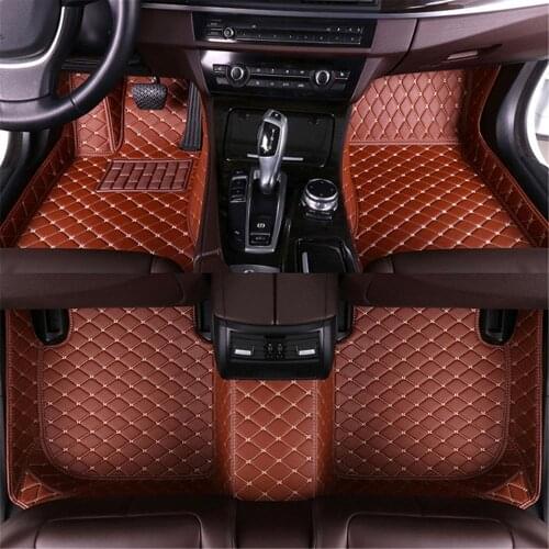 Muchkey Custom Car Floor Mats For Honda Jade 5seat 2013-2015 2016 2017 Carpets Leather Rugs Auto Interior A
