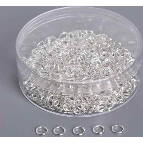 New Fashion Gold/Rhodium/Silver 0.8x6mm 400Pcs/lot Size Plating Open Metal Jump Rings For DIY Jewelry Findings & Components