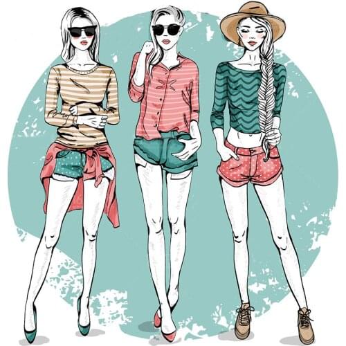 AZSG Fashion Woman Girl / Heart Cutting Dies Clear Stamps For DIY Scrapbooking/Card Making/Album Decorative Silicone Stamp Craft