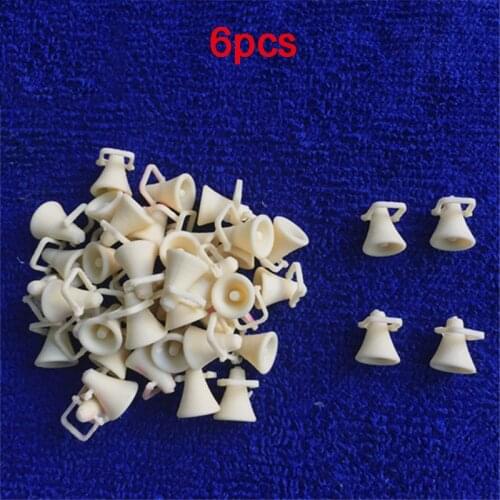 6pcs Resin Horn Module Mini Speaker Model Dia 8mm Nautical Spare Parts Trumpet Handmade Bugle for RC Simulation Boat