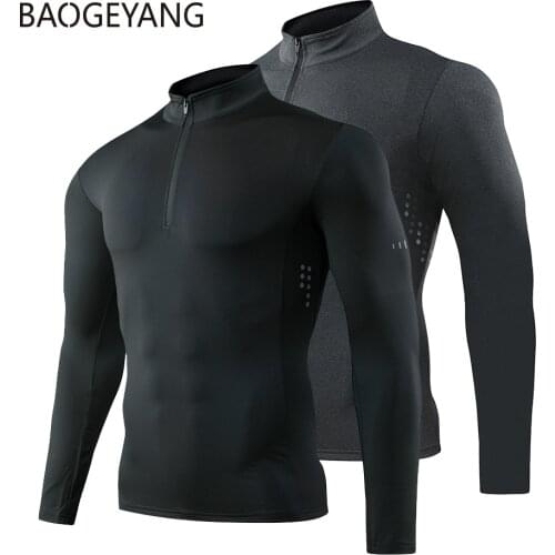 Mens Running T-Shirts, Quick Dry Compression Sport T-shirts, Fitness Gym Running Shirts, Football Shirts Sportswear Mens Shirt