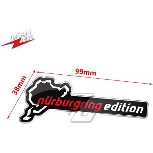 For BMW R1200GS Adventure F650GS F700GS F800GS 3D Resin Nurburgring Edition Sticker Motorcycle Tank Decal