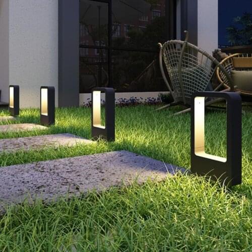 Outdoor Waterproof IP65 10W LED Lawn Lamp New Style Aluminum Pillar Garden Path Square Landscape Lawn Lights AC85-265V