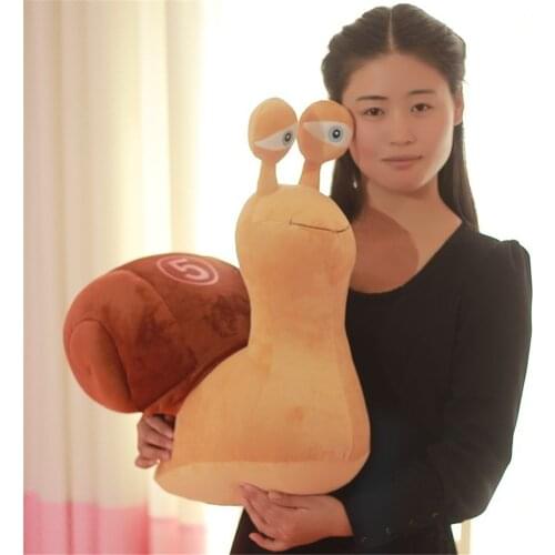 Dorimytrader Lovely Cartoon Snail Plush Toy Big Stuffed Animals Snails Pillow Doll for Kids Gift Decoration 50cm x 40cm