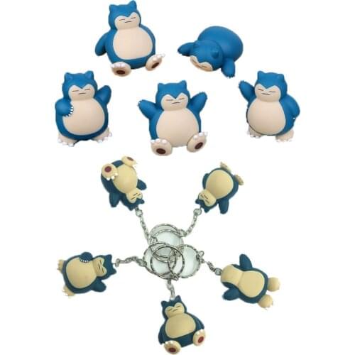 Pokemon Starry Dream Anime Figures Keychains Kids Toys Pokemon Sleeping Figure Snorlax Decoration Collections Model Dolls Gifts