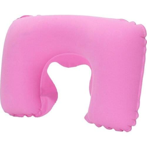 Portable U Shape Inflatable Pillow Business Office Pillow Bus Ultralight Sleep Travel Tour Work Break Car Nap Pillows Plane B4O2