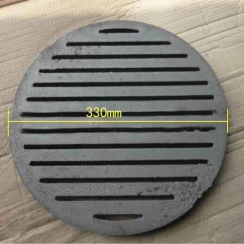 1 pc cast iron grates for Biomass particles half moon cast iron griddle circular grill grate broiler grate round