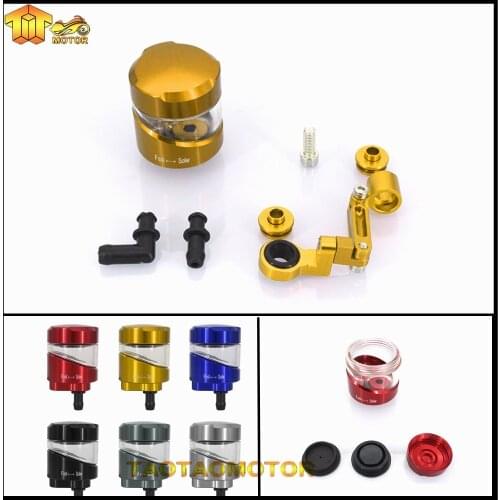 CK CATTLE KING Motorcycle Brake Fluid Reservoir Clutch Tank Oil Fluid Cup For YAMAHA R1 2004 2005 2006 KAWASAKI Z1000 Z800 Z750
