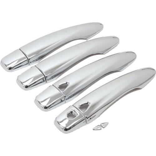 Luxious ABS Chrome Car Outside Door Handle Cover For Nissan Qashqai J11 2014 2015 2016-2018 Exterior Door Handle Trim Styling