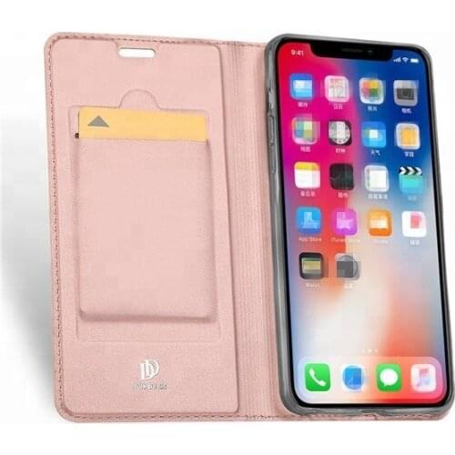 Luxury Magnetic Smart Flip Wallet PU Leather Phone Case For iPhone XS