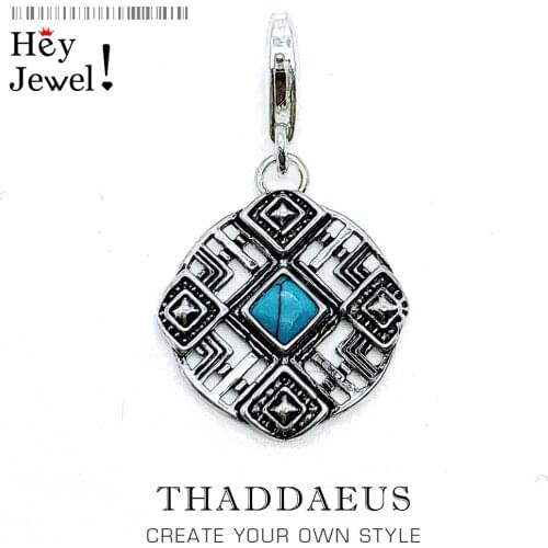 Silver Africa Totem Ornaments Charm Fit Bracelet Fashion Beliefs Solid 925 Sterling Silver Pendant Jewelry Bijoux for Women Men