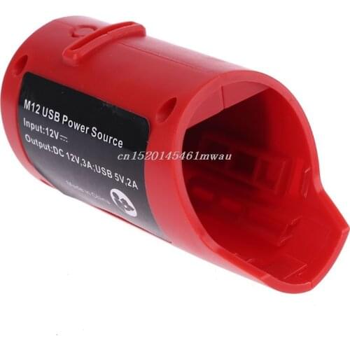 Replacement USB DC12V M12 Charger For Milwaukee 49-24-2310 48-59-1201 Lithium Battery Portable Lightweight Cordless Power Source