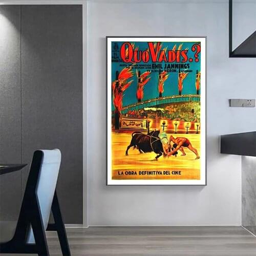 V0404 Quo Vadis (2) Vintage Classic Movie Wall Silk Cloth HD Poster Art Home Decoration Gift