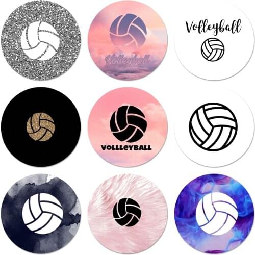 Volleyball Sports Cute Badge Brooch Pin Accessories For Clothes Backpack Decoration gift 58mm