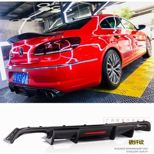 For Volkswagen VW Passat CC Rear Spoiler 2009 2010 2011 2012 2013 2014 2015-2017 Rear Diffuser Bumper Lip Body Kit Accessories