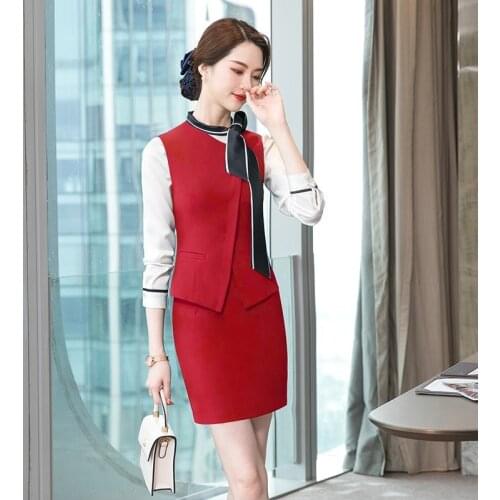 Temperament Women Business Vest Work Wear Uniforms Slim Ol Outerwear Formal Office Ladies Interview Suit Plus Size Coat DD2739