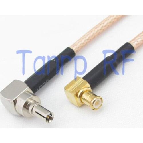 10pcs 6in CRC9 male to MCX male both right angle RF adapter connector 15CM Pigtail coaxial jumper cable RG316 extension cord
