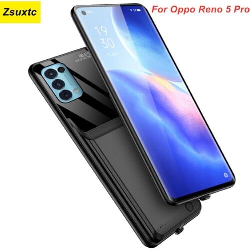 10000 Mah For Oppo Reno 5 Pro Battery Case Smart Reno5 Pro Charger Cases Cover Power Bank For Oppo Reno 5 Pro Battery Case