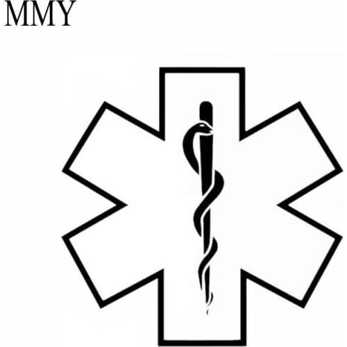 5" Wide Star of Life Medical Funny Vinyl Decal Sticker Car Stickers Window
