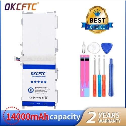 Top Brand 100% New 14000mAh Battery for Samsung Galaxy Tab4 Tab 4 SM-T530 T533 T535 T531 T535 T537 Batteries + free gfit