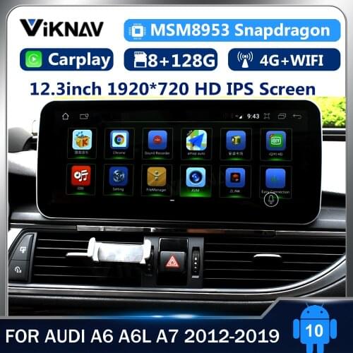 12.3 inch ​Android 10.0inch Car Radio DVD Multimedia For Audi A6 A7 A6L 2012-2019 Car Dvd Player Auto GPS Navigation
