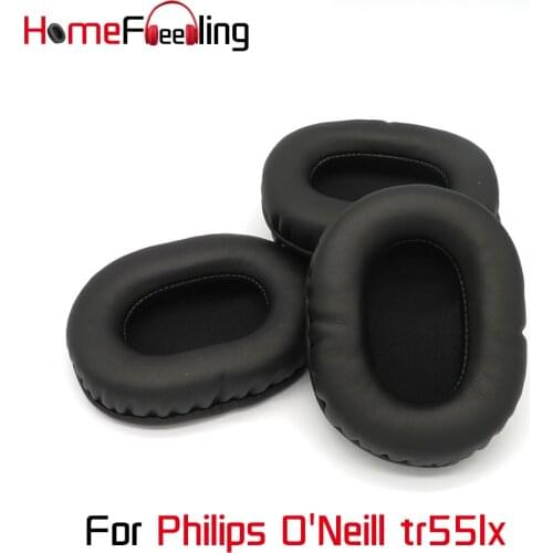 Homefeeling Ear Pads For Philips O'Neill tr55lx Earpads Round Universal Leahter Repalcement Parts Ear Cushions