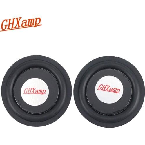 GHXAMP 2PC 52MM Rubber Bass Vibration Plate Diaphragm Low Frequency BASS Radiator For Auxiliary Subwoofer Speaker DIY
