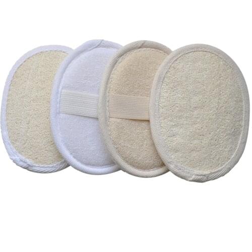Natural Loofah Sponge Shower Wipe Exfoliate Bath Glove Oval Bath Face Towel For Bathing Washing Durable Healthy Massage Brush